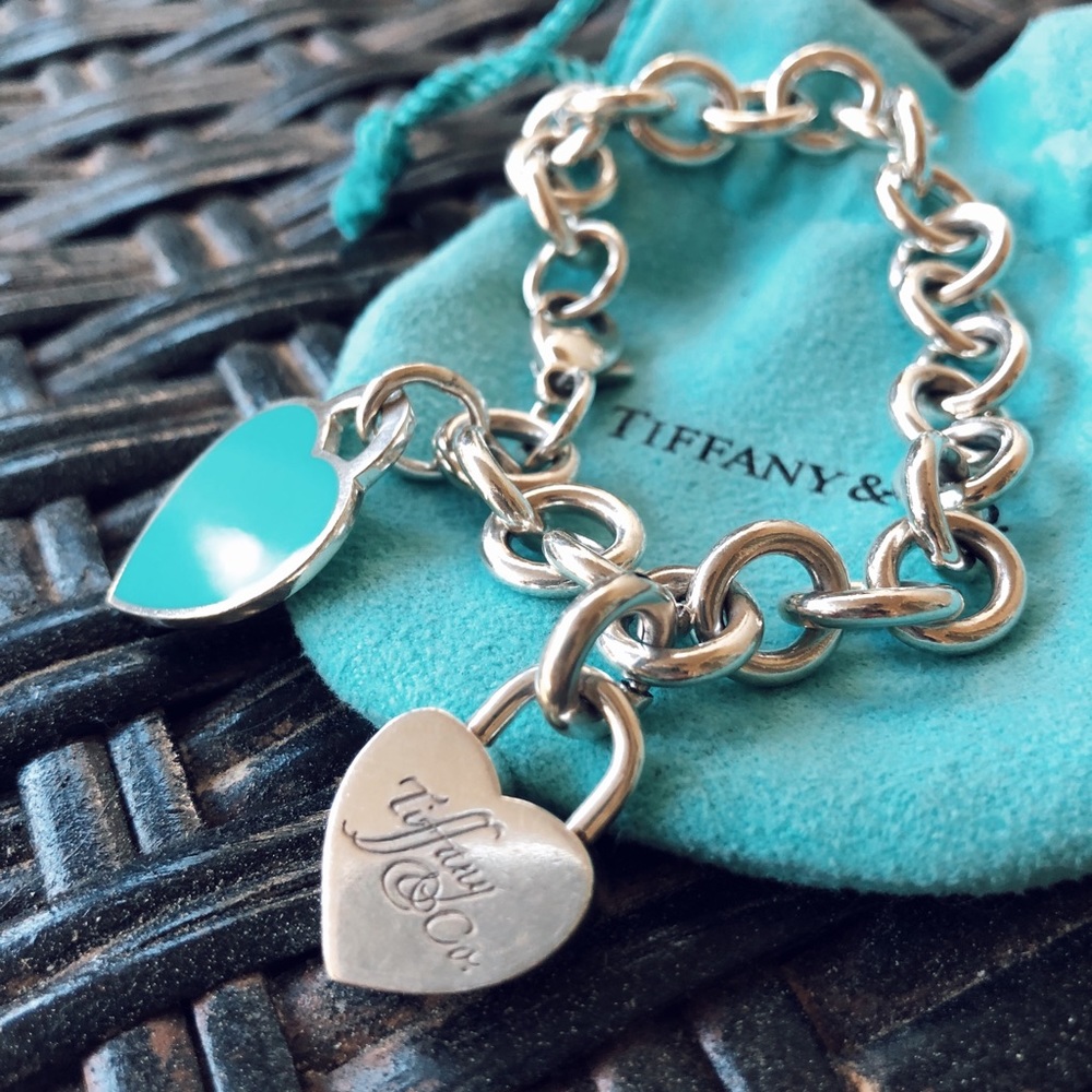 Tiffany & Co. Bracelet with Heart Lock and Tag